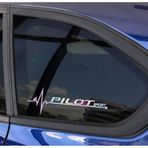 Pilot Yan Cam Sticker Oto Kapı 20 Cm X 7 Cm Holo-chroma