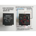 Pilsan 12V 30/40A Qianji JD1912-12VDC Röle - Siyah