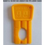 Pilsan Akülü Araba Orjinal Kontak Anahtarı 3 Adet Sarı Akülü Araba Anahtarı Sarı Renk