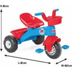 Pilsan Atom Mavi-Kırmızı Çocuk Bisikleti 3+ Yaş Ergonomik Tasarım ve Şık Görünüş