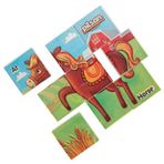 Pilsan Hayvan Serisi 9 Parça Puzzle Set 03-355-KAHVERENGI At