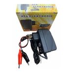 Pilsan Uyumlu 6 Volt Kuru Tip Aküler Için Şarj Cihazı Adaptör Voltaj Kesicili Extra Maşalı Kablo