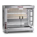 Pimak Kollu Setüstü Piliç Çevirme Makinesi 3 Şiş 15 piliç Tüplü