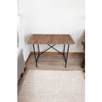 Pimango Orlando Metal Ayaklı Çalışma Ofis Bilgisayar Masası Ahşap Masa 70x110cm Kahverengi