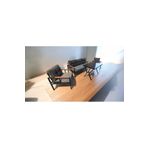 Pimango Pi Elize Bahçe Balkon Mobilyası Gri Antrasit 3+1+1 Ve Perla Masa