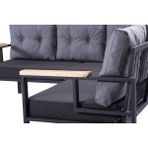 Pimango Pi Elize Demonte Metal Mutfak,balkon ve Bahçe Takımı,köşe Takımı 180X180 - Antrasit