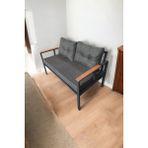 Pimango Pi Elize Tekli Bahçe Mobilyası,Balkon Mobilyası 2'Li 60x120cm Antrasit