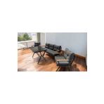 Pimango Pi Locca Bahçe Balkon Mobilyası Antrasit 3+1+1 Ve Perla Masa