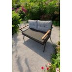 Pimango Pi Locca Tekli Bahçe Mobilyası,Balkon Mobilyası 2'Li 60x120cm Antrasit Ve Gri - Antrasit - Gri