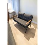 Pimango Pi Locca Tekli Bahçe Mobilyası,Balkon Mobilyası 2'Li 60x120cm Antrasit