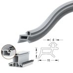 Pimapen Pvc Kapı Pencere Fitili Contası 250 Metre Gri