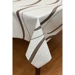 Pimula Home Pvc Kaymaz Elyaf Tabanlı Silinebilir Muşamba Masa ÖRTÜSÜ_151-A - Kahverengi - 140 x 220 cm