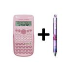 Pin Fonksiyonel Bilimsel Hesap Mak.240 Fonksiyonlu Pembe ve Uni-Ball Kuru Toga 07mm Versatil Kalem