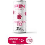 Pin Hibiskus Çayı 250 ml x 12 Adet Şekersiz ve Kalorisiz Ferahlatıcı İçecek