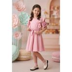 Pina Kids Kız Çocuk Güllü Kısa Kollu Elbise ELB2014 - 14 - 15 Yaş - Pembe