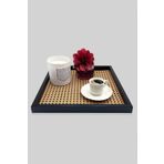 PINALE ART RATTAN CONCEPT Rattan Tepsi, Hazeran Sunum Tepsisi, Dekoratif Kutu, Sunumluk