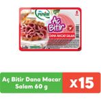Pınar Aç Bitir Dana Macar Salam 60 g x 15 Adet - 60 gr