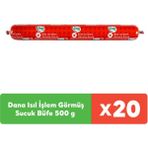 Pınar Dana Isıl İşlem Görmüş Sucuk Büfe 500 g x 20 Adet - 500 gr