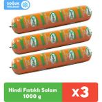 Pınar Hindi Fıstıklı Salam 1000 g x 3 Adet - 1 kg