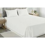 Pınar Home Collection %100 Organik Pamuk Kumaş Düz (Lastiksiz)Çarşaf+Yastık Kılıfı***(Sipariş Öncesi Ebat Seçimi Yapınız ) - Beyaz - 160 x 240