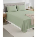 Pınar Home Collection %100 Organik Pamuk Kumaş Düz (Lastiksiz)Çarşaf+Yastık Kılıfı***(Sipariş Öncesi Ebat Seçimi Yapınız ) - Haki - 240 x 260