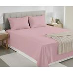 Pınar Home Collection %100 Organik Pamuk Kumaş Düz (Lastiksiz)Çarşaf+Yastık Kılıfı***(Sipariş Öncesi Ebat Seçimi Yapınız ) - Pembe - 240 x 260