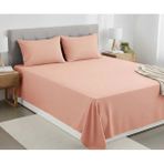 Pınar Home Collection %100 Organik Pamuk Kumaş Düz (Lastiksiz)Çarşaf+Yastık Kılıfı***(Sipariş Öncesi Ebat Seçimi Yapınız ) - Yavruağzı - 160 x 240