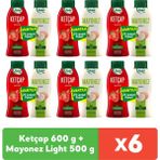 Pınar Ketçap 600 g + Mayonez Light 500 g x 6 Adet - 600 gr