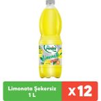 Pınar Limonata Şekersiz 1 L x 12 adet - 1 lt
