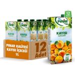 Pınar Meyve Nektarı Kayısı 1 L x 12 Adet - 12 lt