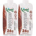 Pınar Protein Kakaolu Laktozsuz Süt 500ml 2li paket