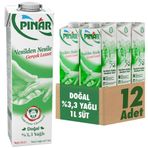 Pınar Süt 1 Litre 12'Li