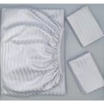 Pınarhome collection Saten Lastikli Çarşaf + Kapaklı Yastık Kılıfı (Yüksek Köşe Derinliği ) ***son Trend*** - Beyaz - 180 x 200