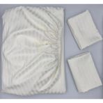 Pınarhome collection Saten Lastikli Çarşaf + Kapaklı Yastık Kılıfı (Yüksek Köşe Derinliği ) ***son Trend*** - Krem - 180 x 200