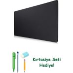 PinbWD BviFioX Büyük Oyun Mouse Pad 89,9 cm x 39,9 cm x 0,3 cm, Premium Dokulu Kumaşlı Genişletilmiş Büyük Mouse Pad, Kaymaz Kauçuk Taban (Siyah-9040)