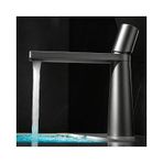 PINCHU Lavabo armatürü, banyo, musluk bataryası, su tasarruflu, pirinç, seramik vana eklentisi, tek kollu karıştırıcı, sıcak ve soğuk su armatürü, banyo su tasarruflu musluk