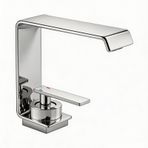 PINCHU Lavabo Bataryası Banyo Bataryası 1 Delik, Sıcak ve Soğuk Su Lavabo Bataryası Pirinç Tek Kollu Lavabo Bataryası G1/2 Banyo Su Geçirmez Seramik Kartuş