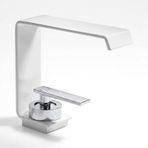 PINCHU Lavabo için musluk 1 delik, pirinç musluk bataryası G1/2 sıcak ve soğuk su için musluk bataryası tek kollu armatür lavabo armatürü şelale musluk banyo