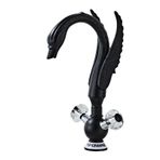 PINCHU Pirinçten lavabo armatürü, sızdırmaz seramik vana, karıştırma bataryası, lavabo, su tasarruflu, sıçrama korumalı, hava gazlandırıcı, sıcak ve soğuk su fonksiyonu, tek delikli lavabo armatürü G1