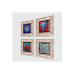 Pinecone Mandala, Fil, Hayat Ağacı, Nar Taş Duvar Tablosu - Çerçeveli Taş Tablo - Dekoratif Duvar Sanatı - Modern Ev ve Ofis Duvar Dekoru K4-867
