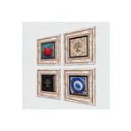Pinecone Nazar, Hayat Ağacı, Nar Taş Duvar Tablosu - Çerçeveli Taş Tablo - Dekoratif Duvar Sanatı - Modern Ev ve Ofis Duvar Dekoru T4-1548
