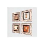 Pinecone Stone Bohem, Minimalist Soyut Taş Duvar Tablosu - Çerçeveli Taş Tablo - Dekoratif Duvar Sanatı - Modern Ev ve Ofis Duvar Dekoru T4-1194