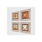 Pinecone Stone Bohem, Minimalist Taş Duvar Tablosu - Çerçeveli Taş Tablo - Dekoratif Duvar Sanatı - Modern Ev ve Ofis Duvar Dekoru T4-1056