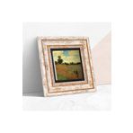 Pinecone Stone Claude Monet Gelincikler Taş Duvar Tablosu - Çerçeveli Taş Tablo - Dekoratif Duvar Sanatı - Modern Ev ve Ofis Duvar Dekoru K1-247