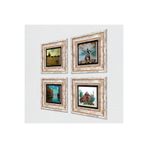 Pinecone Stone Claude Monet Sonbahar, Gelincikler, Ayasofya, Galata Kulesi Taş Duvar Tablosu - Çerçeveli Taş Tablo - Dekoratif Duvar Sanatı - Modern Ev ve Ofis Duvar Dekoru T4-752