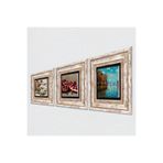 Pinecone Stone Claude Monet Sonbahar, Kelebekli Çiçek, Nar Taş Duvar Tablosu - Çerçeveli Taş Tablo - Dekoratif Duvar Sanatı - Modern Ev ve Ofis Duvar Dekoru T3-1111