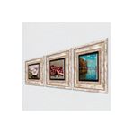 Pinecone Stone Claude Monet Sonbahar, Kelebekli Çiçek, Nar Taş Duvar Tablosu - Çerçeveli Taş Tablo - Dekoratif Duvar Sanatı - Modern Ev ve Ofis Duvar Dekoru T3-1266