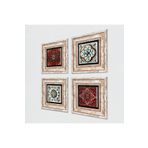Pinecone Stone Desen, Çini Sanatı Taş Duvar Tablosu - Çerçeveli Taş Tablo - Dekoratif Duvar Sanatı - Modern Ev ve Ofis Duvar Dekoru K4-1477