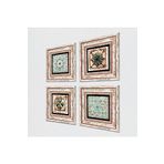 Pinecone Stone Desen, Fas Desenli Vintage Taş Duvar Tablosu - Çerçeveli Taş Tablo - Dekoratif Duvar Sanatı - Modern Ev ve Ofis Duvar Dekoru K4-131