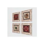 Pinecone Stone Desen, Fas Desenli Vintage Taş Duvar Tablosu - Çerçeveli Taş Tablo - Dekoratif Duvar Sanatı - Modern Ev ve Ofis Duvar Dekoru T4-1476